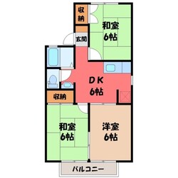 ビューラー姿川 Bの物件間取画像